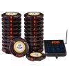 VEVOR Restaurant Pager System, Wireless 500m Long Range Lineup Waiting Queue Signal, Guest Customer Calling Beepers with Vibration & Flashing