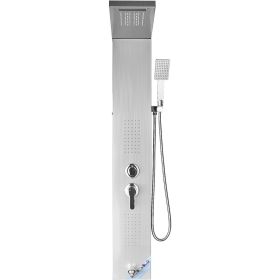 VEVOR Shower Panel System, 5 Shower Modes, LED Shower Panel Tower, Rainfall, Waterfall, 2 Body Massage Jets, Tub Spout