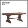 Mid Century Modern Dining Table Set for 7,Rectangular Table and 6 Kitchen Room Chairs,7 Piece Kitchen Table Set for Dining Room