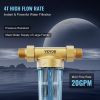 VEVOR Spin Down Filter, 40 Micron Whole House Sediment Filter for Well Water, 3/4" MNPT, 4 T/H High Flow Rate