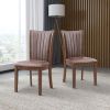 Mid Century Modern Dining Table Set for 7,Rectangular Table and 6 Kitchen Room Chairs,7 Piece Kitchen Table Set for Dining Room