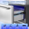 VEVOR 24" Undercounter Refrigerator, 2 Drawer Wine Refrigerator with Different Temperature, 4.87 Cu.ft. Capacity