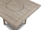 6pc Dining Set Contemporary Farmhouse Style Counter Height w 20-Inch Lazy Susan All Gray Finish Upholstered Chairs Bench Wooden Wood Veneers Solid Woo