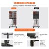 VEVOR Folding Chair Cart, Double Layer Mobile Stackable Chair Dolly, Storage Rack Trolley with 530 Lbs Capacity to Store 84 Chairs