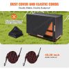VEVOR Folding Chair Cart, Single Layer Mobile Stackable Chair Dolly, Storage Rack Trolley with 265 Lbs Capacity to Store 42 Chairs