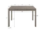 6pc Dining Set Contemporary Farmhouse Style Counter Height 18" Expandable Leaf Table Gray Finish Upholstered Chairs Bench Wooden Solid Wood Dining Roo