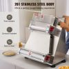 VEVOR Pizza Dough Roller Sheeter, 3-15 Inch Automatic Commercial Pizza Press, 390W Electric 260 Per Hour Dough Roller