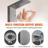 VEVOR Shower Panel System, 5 Shower Modes, LED Shower Panel Tower, Rainfall, Waterfall, 2 Body Massage Jets, Tub Spout