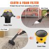VEVOR Wet Dry Vac, 2.6 Gallon, 2.5 Peak HP, 3 in 1 Shop Vacuum with Blowing Function, Portable with Attachments to Clean Floor, Upholstery, Gap, Car