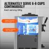 VEVOR Commercial Ice Cream Machine, 21-31 L/H Yield, 1800W 3-Flavor Freestanding Soft Serve Ice Cream Maker, 2 x 5.5L Stainless Steel Cylinder