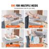 VEVOR Baby Changing Table, Folding Diaper Changing Station with Lockable Wheels, Portable Changing Table 3-level Adjustable Heights