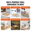 VEVOR Bed Tray Table with Foldable Legs, Bamboo Breakfast Tray for Sofa, Bed, Eating, Snacking, and Working, Folding Serving Laptop Desk Tray