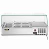 VEVOR Refrigerated Condiment Prep Station, 40-Inch, 7.8Qt Sandwich Prep Table w/ 1 1/3 Pan & 4 1/6 Pans