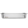 VEVOR 4 Pack Hotel Pans, Full Size Anti-Jam Steam Pan with Lid, 0.8mm Thick Stainless Steel Steam Table Pan, 4-Inch Deep Commercial Table Pan