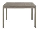 6pc Dining Set Contemporary Farmhouse Style Counter Height 18" Expandable Leaf Table Gray Finish Upholstered Chairs Bench Wooden Solid Wood Dining Roo