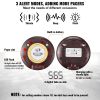 VEVOR Restaurant Pager System, Wireless 500m Long Range Lineup Waiting Queue Signal, Guest Customer Calling Beepers with Vibration & Flashing