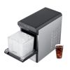 VEVOR Countertop Ice Maker, 37lbs in 24Hrs, Auto Self-Cleaning Portable Ice Maker with Ice Scoop, Basket and Drainpipe