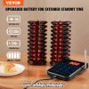 VEVOR Restaurant Pager System, Wireless 500m Long Range Lineup Waiting Queue Signal, Guest Customer Calling Beepers with Vibration & Flashing
