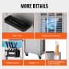 VEVOR Commercial Ice Cream Machine, 21-31 L/H Yield, 1800W 3-Flavor Freestanding Soft Serve Ice Cream Maker, 2 x 5.5L Stainless Steel Cylinder