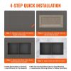 VEVOR 13"x25" No Tile Shower Niche 304 Stainless Steel, Wall-Inserted Niche Recessed Double Shelves