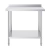 VEVOR 24 x 36 x 36 Inch Stainless Steel Work Table, Commercial Food Prep Worktable Heavy Duty Prep Worktable