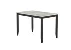 5-Piece Dining Set with Faux Marble Tabletop, Faux Marble dining table set for 4, Modern Wooden Dining Table Set for Kitchen and Dining Room