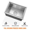 VEVOR Drop in Ice Chest, 20"L x 14"W x 12"H Stainless Steel Ice Cooler, Commercial Ice Bin with Cover, 40 qt Outdoor Kitchen Ice Bar
