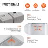 VEVOR Kitchen Sink, 304 Stainless Steel Drop-In Sinks, Undermount Double Bowls Basin with Ledge and Accessories