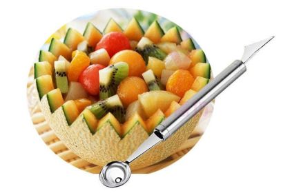 t6WOWZY RED/STELL Watermelon or any Melon Slicer and Cake With Mellon Baller And Fruit Carver (Style: Wowzy - Mellon Baller And Fruit Carver)
