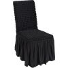 VEVOR Stretch Spandex Folding Chair Covers, Universal Fitted Chair Cover with Skirt, Removable Washable Protective Slipcovers, for Wedding, Holiday