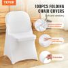 VEVOR Stretch Spandex Folding Chair Covers, Universal Fitted Chair Cover, Removable Washable Protective Slipcovers, for Wedding, Holiday, Banquet