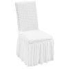 VEVOR Stretch Spandex Folding Chair Covers, Universal Fitted Chair Cover with Skirt, Removable Washable Protective Slipcovers, for Wedding, Holiday