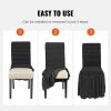 VEVOR Stretch Spandex Folding Chair Covers, Universal Fitted Chair Cover with Skirt, Removable Washable Protective Slipcovers, for Wedding, Holiday
