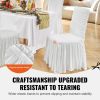 VEVOR Stretch Spandex Folding Chair Covers, Universal Fitted Chair Cover with Skirt, Removable Washable Protective Slipcovers, for Wedding, Holiday