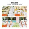 VEVOR Stretch Spandex Folding Chair Covers, Universal Fitted Chair Cover, Removable Washable Protective Slipcovers, for Wedding, Holiday, Banquet