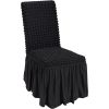 VEVOR Stretch Spandex Folding Chair Covers, Universal Fitted Chair Cover with Skirt, Removable Washable Protective Slipcovers, for Wedding, Holiday