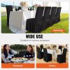 VEVOR Stretch Spandex Folding Chair Covers, Universal Fitted Chair Cover with Skirt, Removable Washable Protective Slipcovers, for Wedding, Holiday