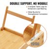 VEVOR Bed Tray Table with Foldable Legs & Media Slot, Bamboo Breakfast Tray for Sofa, Bed, Eating, Snacking, and Working