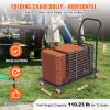 VEVOR Folding Chair Dolly, Iron Commercial Cart with 12 Chairs Capacity, Folding Chairs Rack Trolley with 4 Casters
