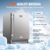 VEVOR 24 inch Indoor/Outdoor Beverage Refrigerator, 185QT Undercounter or Freestanding Beverage Fridge
