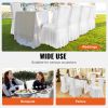 VEVOR Stretch Spandex Folding Chair Covers, Universal Fitted Chair Cover with Skirt, Removable Washable Protective Slipcovers, for Wedding, Holiday